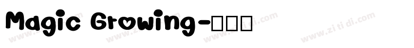 Magic Growing字体转换